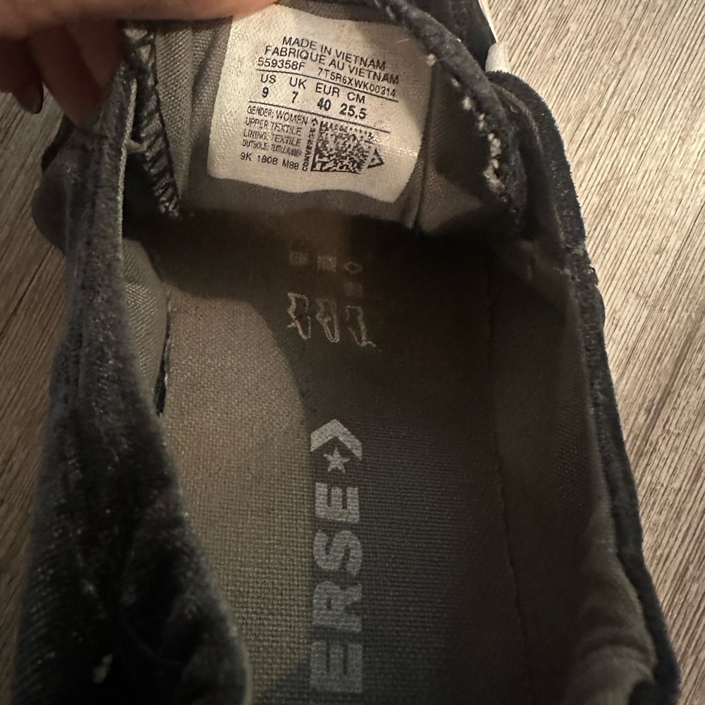 Converse Black Canvas Sneakers - Picture 3 of 3